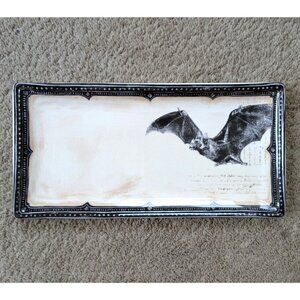 Magenta Brand Bat Platter Big M Stamp Halloween Plate 14 x 7